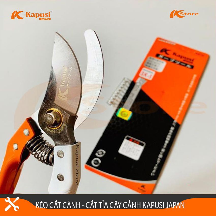 KÉO CẮT CÀNH NHẬT BẢN - KÉO CẮT TỈA CÀNH CÂY SIÊU SẮC - SIÊU KHỎE KAPUSI K-8653