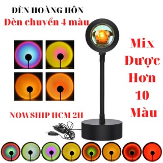 Đèn Hoàng Hôn Chuyển Được 4 Màu - Đèn Cầu Vồng Chiều cao 27cm, dây USB dài 1.2m, quay 180 độ