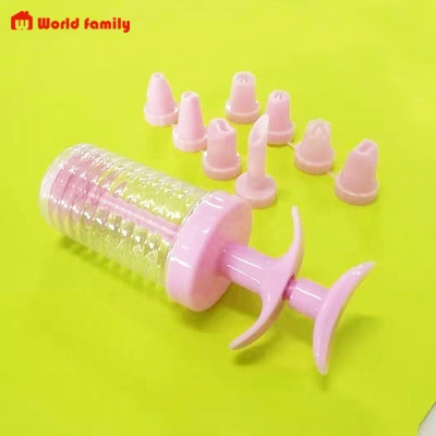 [Voucher &amp; Dịch vụ]  Bộ ống đui bắt bánh quy, kem (1 ống bơm và 8 đui nhựa)