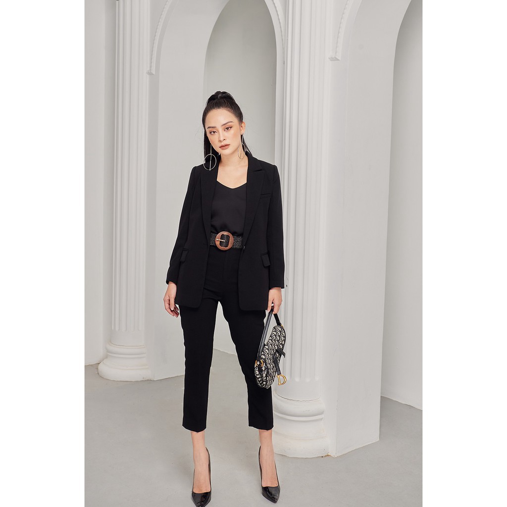 [Mã FAMALLT5 giảm 15% đơn 150k] Áo vest dài cổ bẻ 1 cúc VDA0627 - 20Again | BigBuy360 - bigbuy360.vn