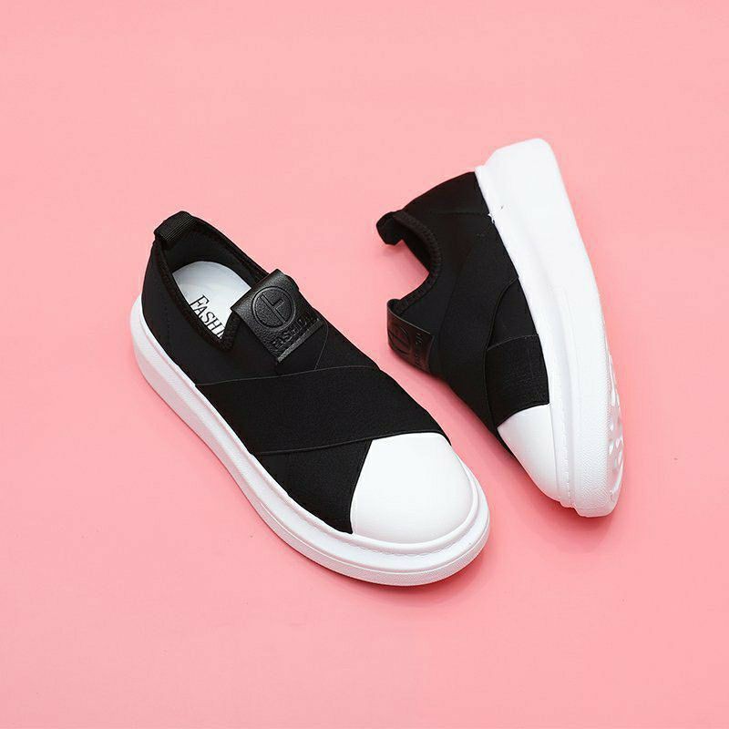 Giày Nữ Quai Chéo Sneaker Mới Kiểu Dáng Đơn Giản Dễ Dàng Phối Đồ