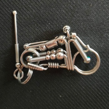 Móc khóa xe máy hình mô tô chất liệu inox 304 sáng đẹp lạ