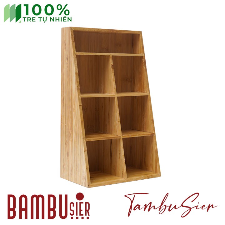 [BAMBOO] Kệ mỹ phẩm gỗ tre 4 tầng tiện ích - khay để trang sức mỹ phẩm đa năng cao cấp [BAUSTIN-07]
