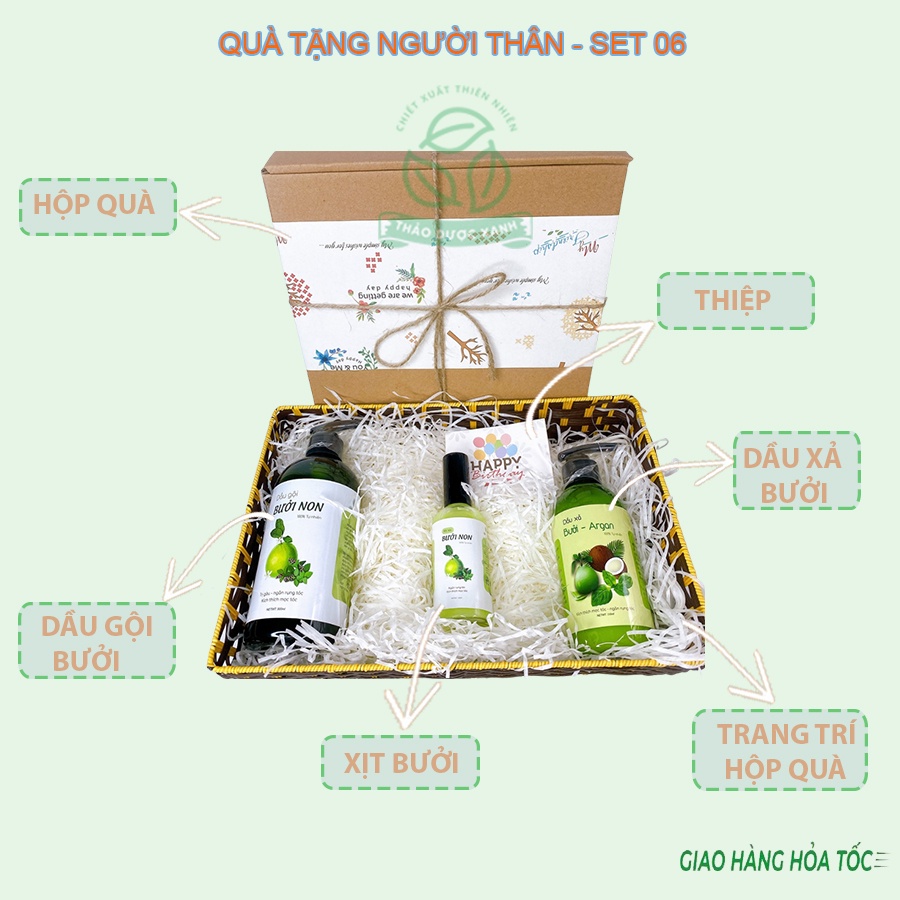 Quà tặng 8/3, Valentine, sinh nhật cho nữ. Sét quà tặng dễ thương cho mẹ, bà, cô giáo, người yêu - QT 06
