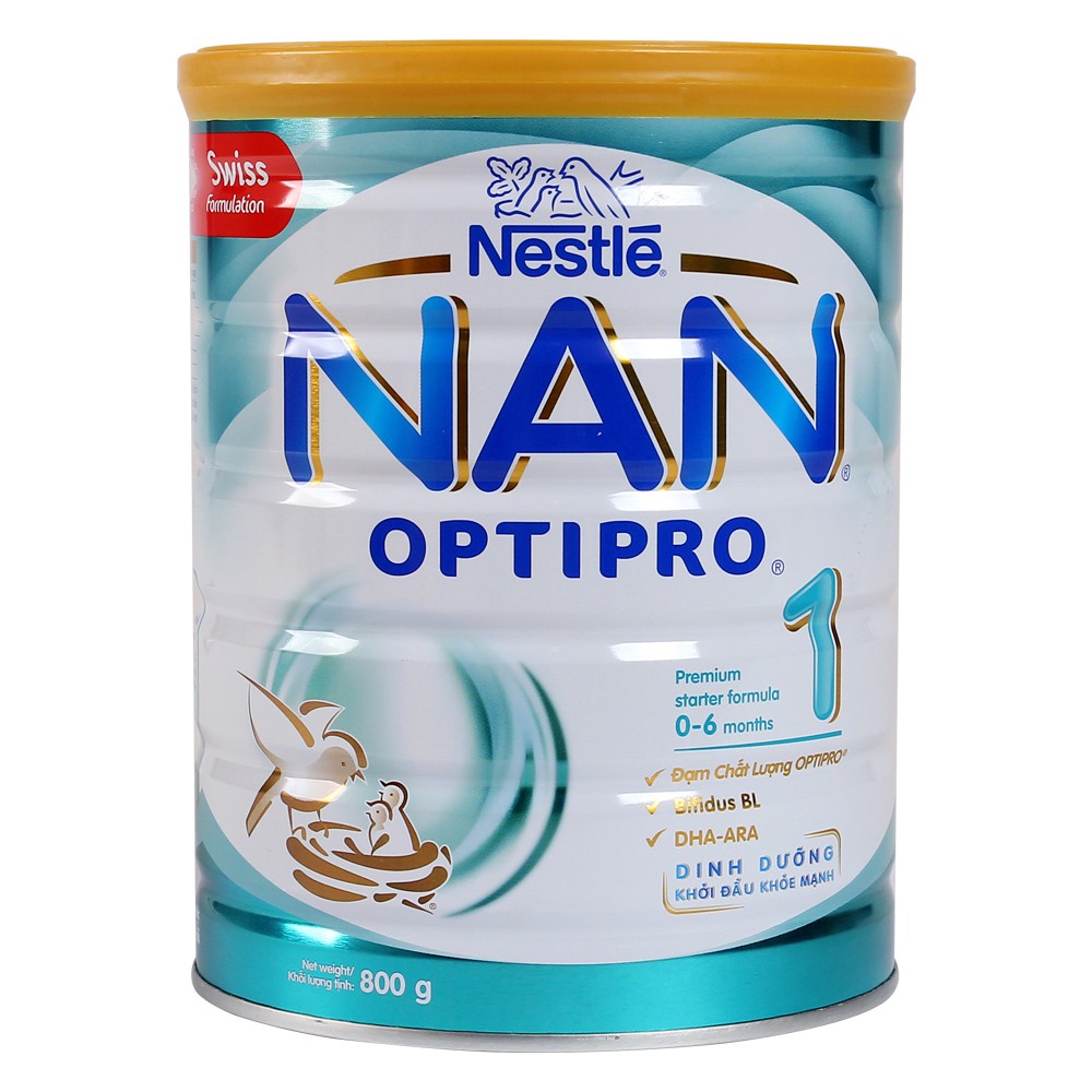 (Nhập THOATFAROI hoàn 10k)   Sữa bột NAN OPTIPRO1 800g