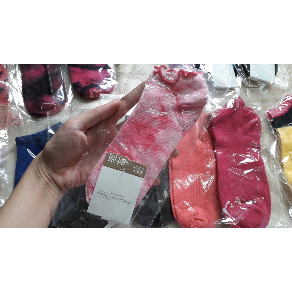 Tất nữ cổ ngắn nhiều màu (mã TQ) cotton ngăn mùi mồ hôi chân siêu thoáng