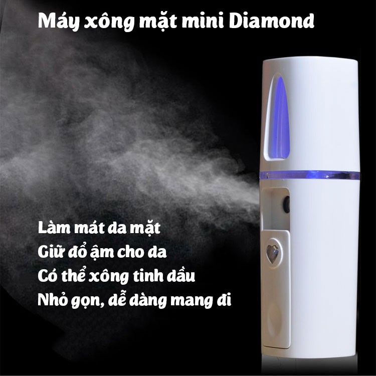 Máy xông mặt mini ion âm Diamond DM-15CM