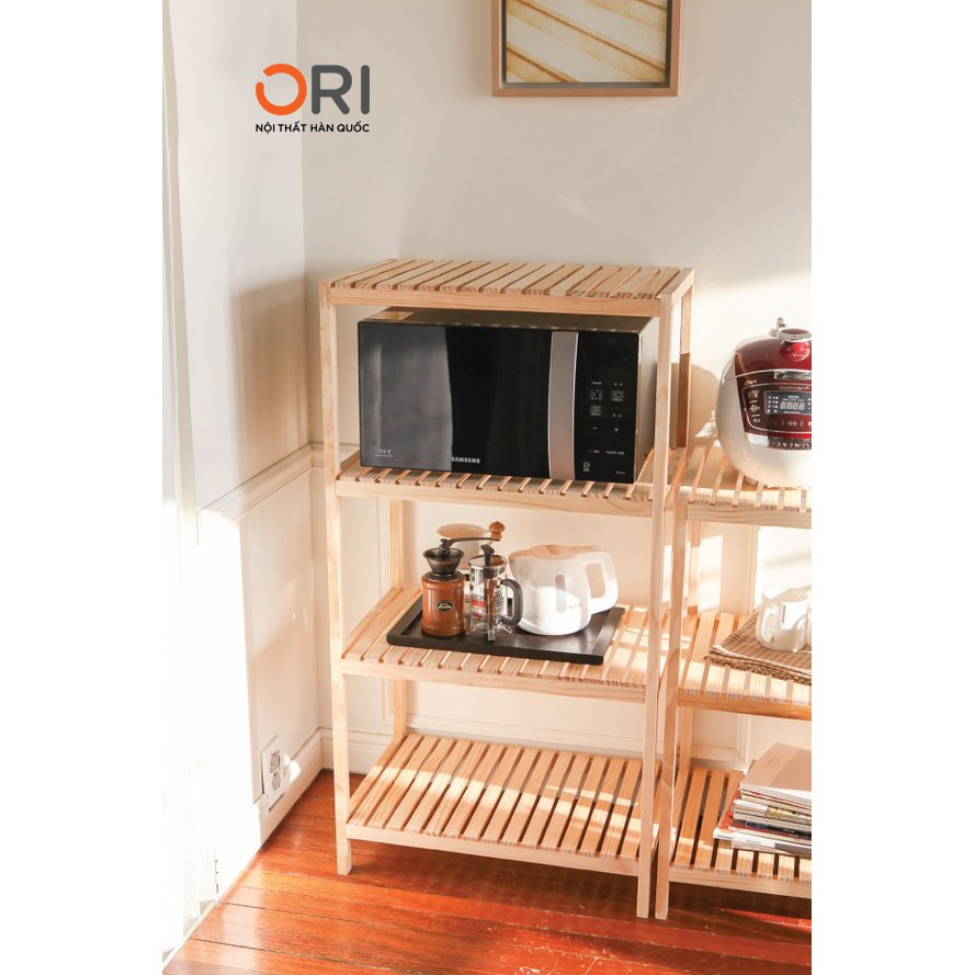 KỆ LÒ VI SÓNG - KỆ BẾP BẰNG GỖ 4 TẦNG - OVEN RACK 4F