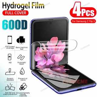 Set 4 miếng dán Hydrogel bảo vệ màn hình cho Samsung Galaxy Z Flip 5 4 3 ZFlip3 ZFlip 3 Flip3