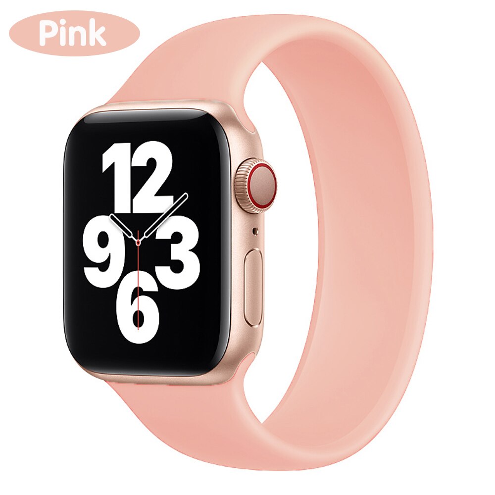 Dây Đeo Silicone Co Giãn Cho Đồng Hồ Thông Minh Apple Watch 6 5 / Se Kích Thước 38 / 40 / 42 / 44mm