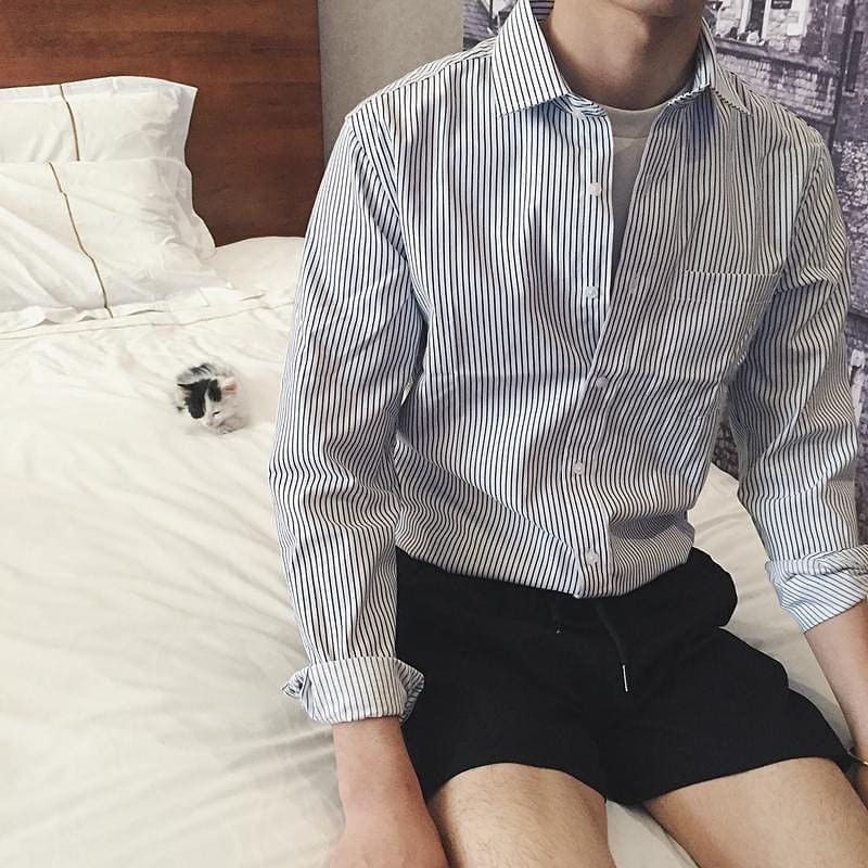 Áo sơ mi kẻ sọc size M đến 5XL