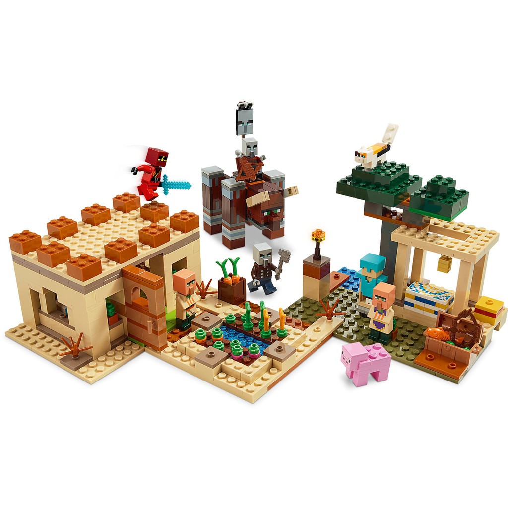 LEGO MINECRAFT CHÍNH HÃNG - CUỘC ĐỘT KÍCH CỦA BỌN ILLAGER - MÃ SP 21160