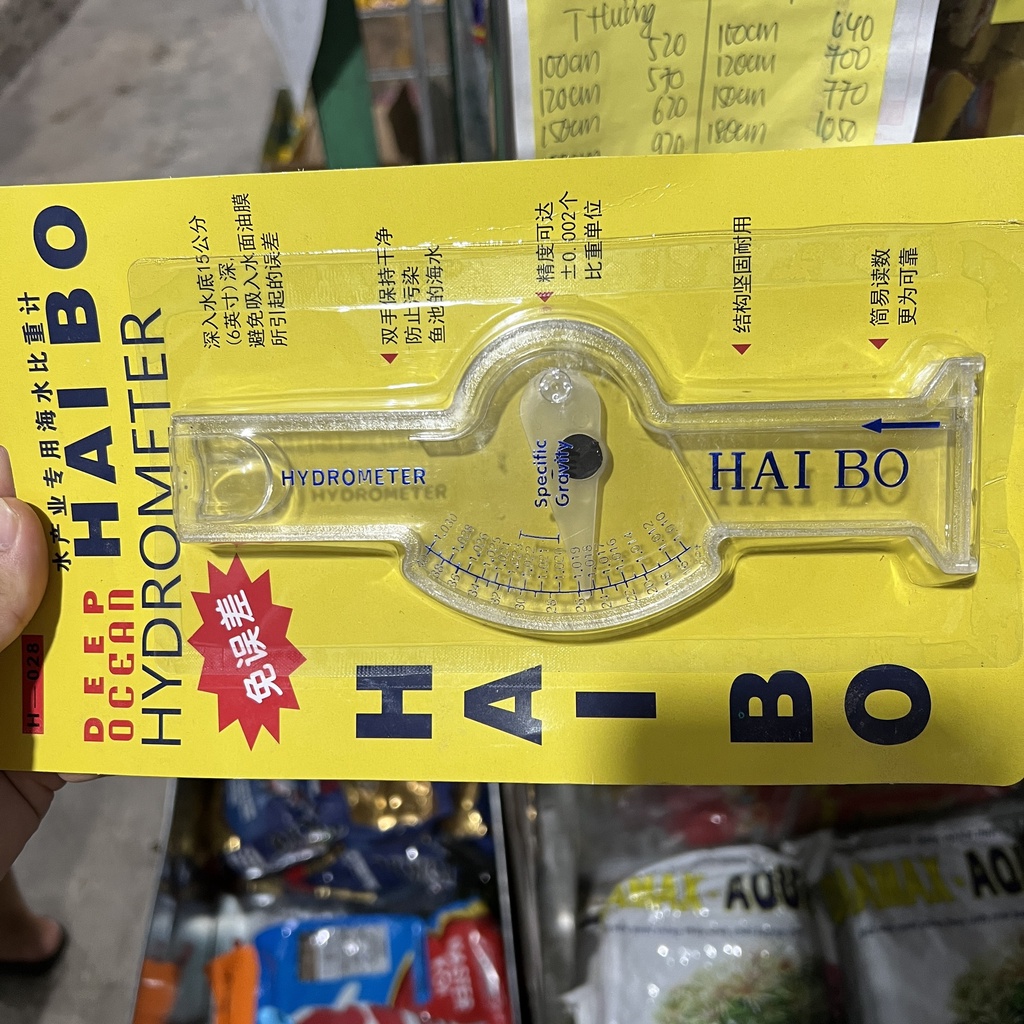 Thước đo độ mặn nước Hai Bo chuyên dụng cho bể hải sản