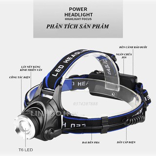 Đèn Pin Đội Đầu Siêu Sáng 1 Bóng DT-LH051 Cao Cấp️. ĐÈN PIN