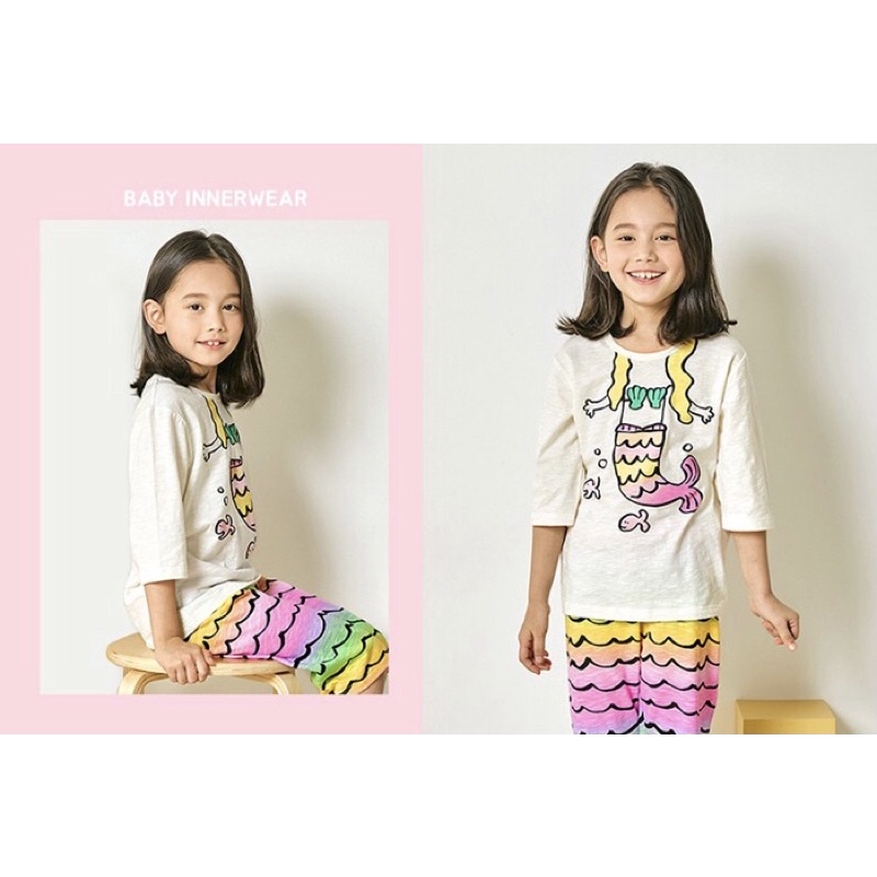 Bộ quần áo bé gái tiên cá #unifriend