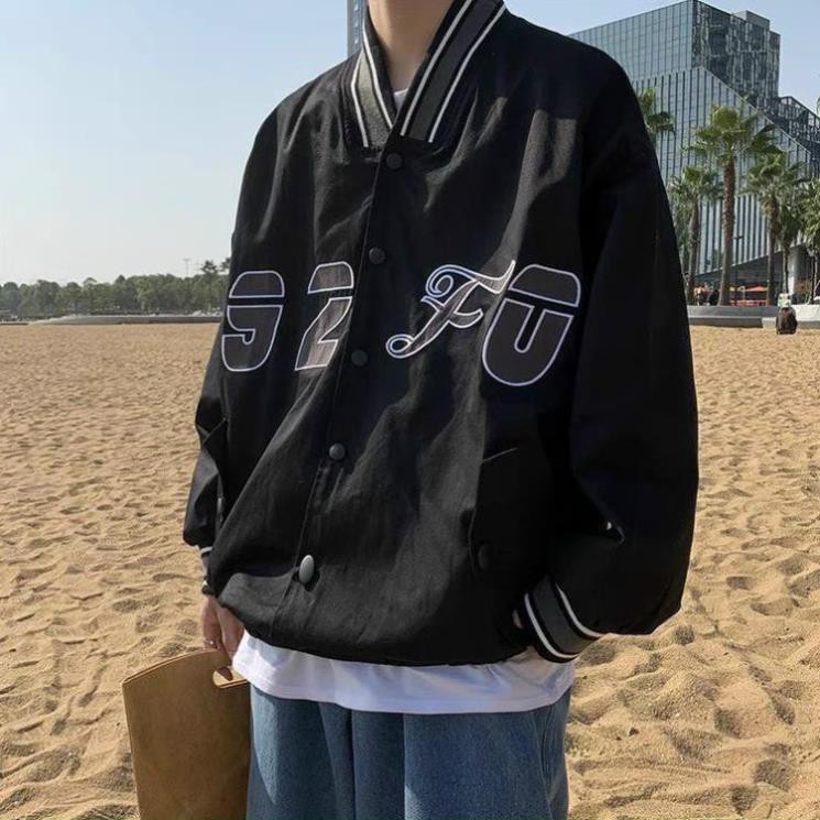 Áo khoác Bomber dù 092 form rộng 2 lớp nam nữ Unisex siêu phẩm của năm