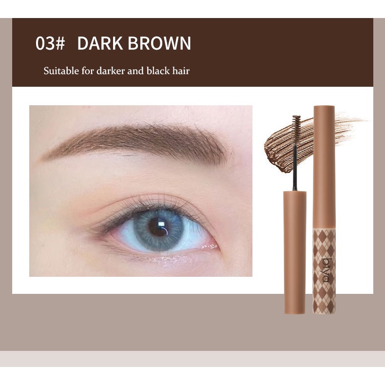 Kem Nhuộm Lông Mày Dạng Lỏng Lâu Trôi Chống Thấm Nước Màu Nâu Tự Nhiên