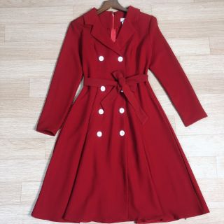 Váy đỏ cổ vest 0.2