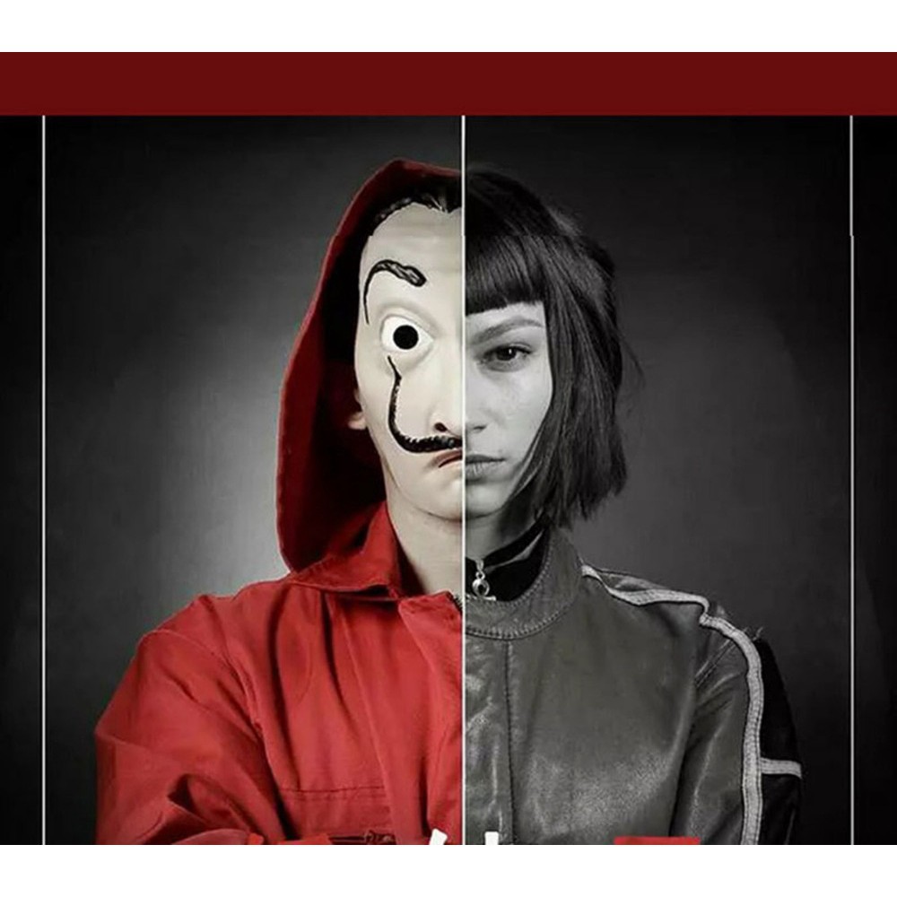 Mặt nạ Money Heist- Salvador Dali Dali mới Salvador Dali Kịch La Casa De Papel Solitaire Nhà Đạo cụ-Phi vụ thế kỷ hacker