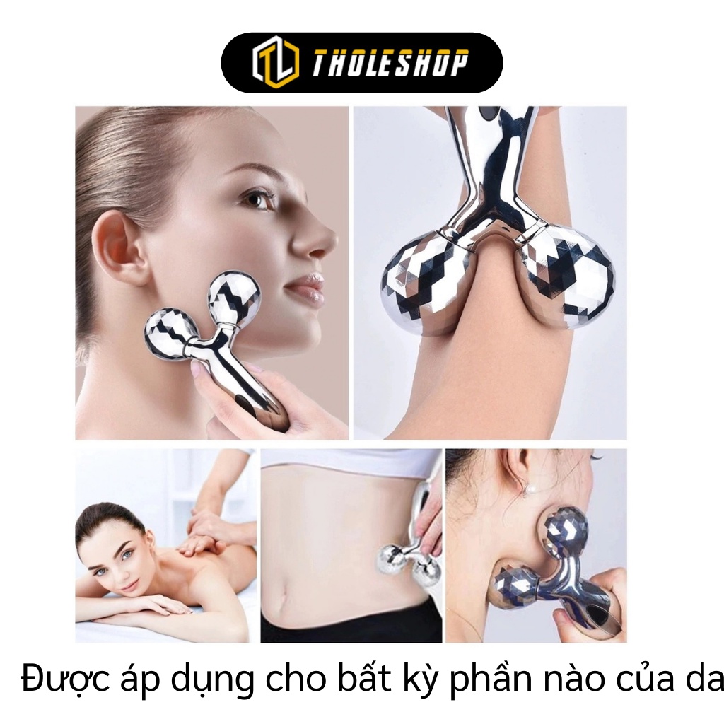 Cây Lăn Massage - Dụng Cụ Mát Xa Mặt  3D Hàn Quốc Nâng Cơ Và Thon Gọn Mặt 4212