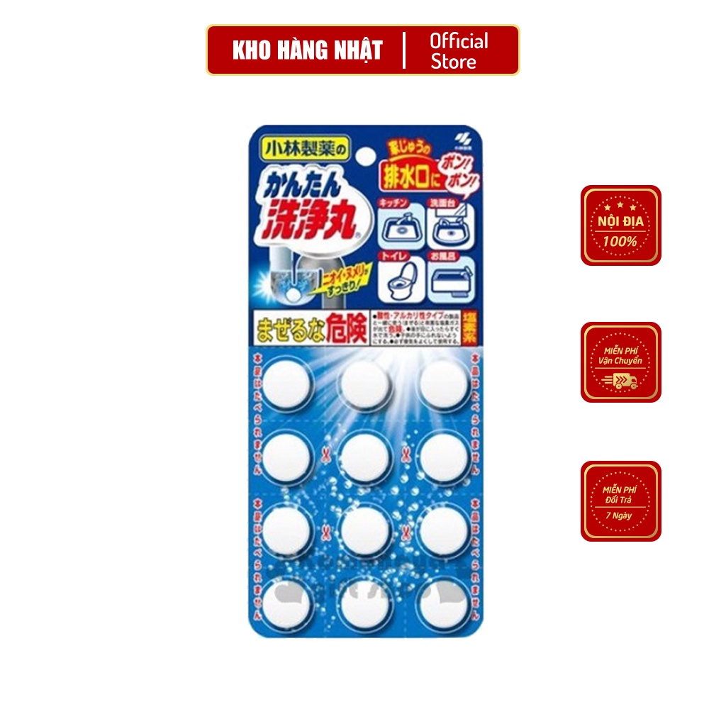 Viên Thông Tắc Bồn Cầu, Cống Nước, Bồn Rửa Bát KOBAYASHI Nhật Bản