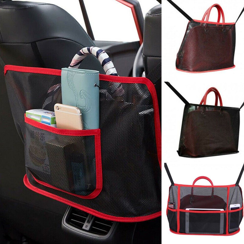 Túi Lưới Nhiều Ngăn Đựng Đồ Đa Năng Gấp Gọn Gắn Lưng Ghế Xe Hơi