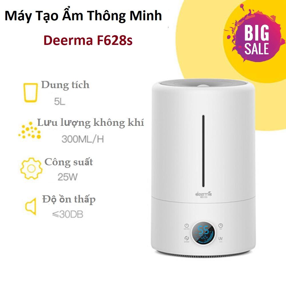 Máy tạo ẩm thông minh Deerma F628S cao cấp thể tích 5Lít, có 3 chế đô thong minh dễ sử dụng Bh uy tín toàn quốc