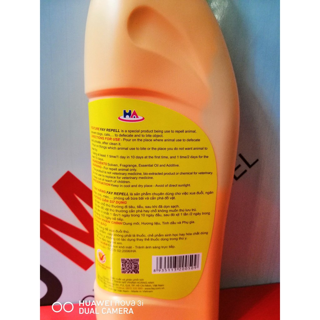 XUA ĐUỔI CHÓ MÈO ASA FAY REPELL 400ML 2 chai