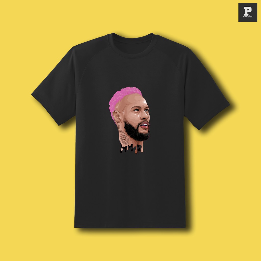 Áo thun cotton 100% co giãn 4 chiều, cổ tròn Neymar - Áo thun Neymar Jr