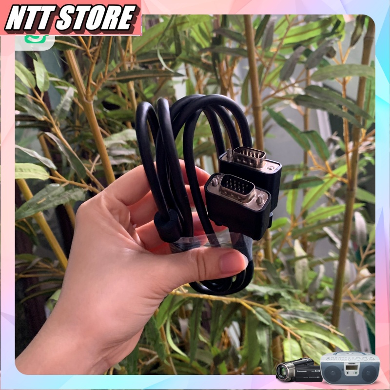 Dây Cáp Vga sang Vga dài 1 5m HÀNG BÓC MÁY DELL HP cực xịn dùng cho màn hình kết nối máy tính  máy chiếu, tivi box