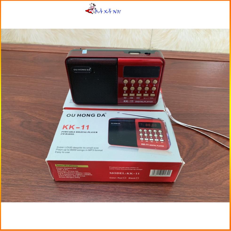 ĐÀI RADIO FM NGHE NHẠC QUA USB VÀ THẺ NHỚ, NGHE KINH PHẬT KK11 ÂM THANH TRUNG THỰC