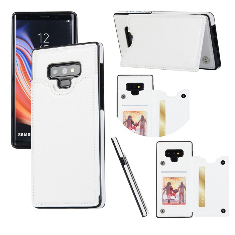 Bao da nắp lật kèm ví đựng thẻ thời trang sang trọng cho SAMSUNG GALAXY S9 S8 PLUS NOTE 8 9 S7 EDGE