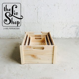 Thùng gỗ thông Size 3
