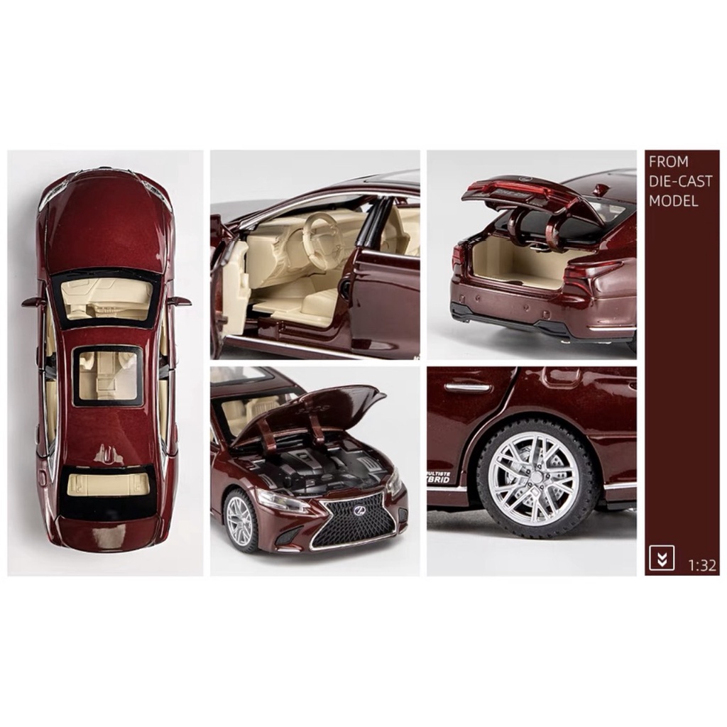 Decor xe mô hình Lexus hợp kim. Decor trang trí