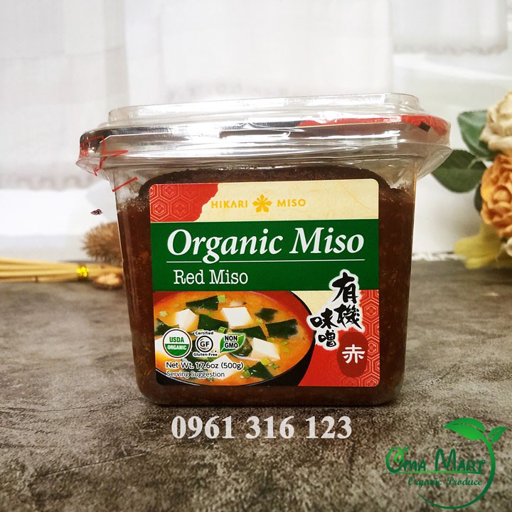 [Mã GROSALE2703 giảm 8% đơn 250K] Tương đậu ( Miso ) hữu cơ Hikari 500g