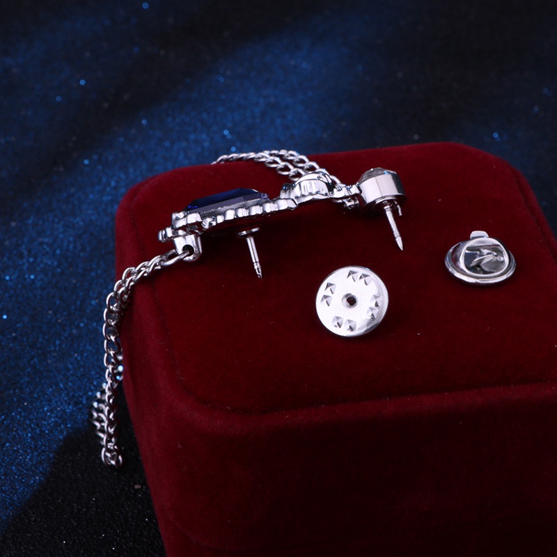 Trâm cài áo EFAN đính đá tua rua phong cách retro mới cho nam