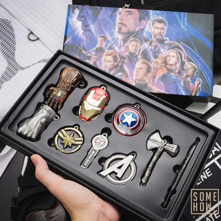Combo bộ móc chìa khóa Avengers 9 món