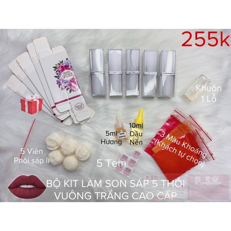 BỘ KIT LÀM SON SÁP CAO CẤP HANDMADE