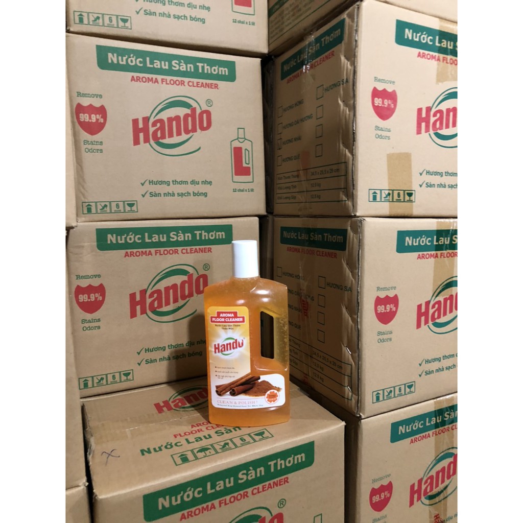 Nước lau sàn đậm đặc siêu sạch Hando 1L Hương quế
