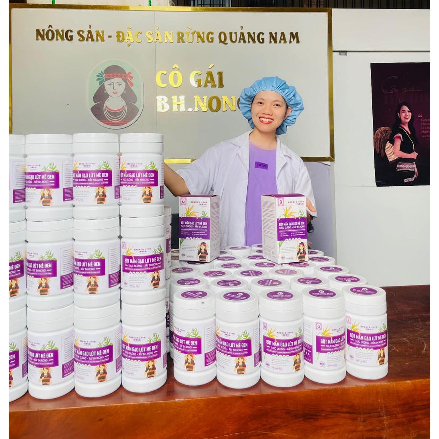 Bột Mầm Gạo Lứt Mè Đen - BH.Nong - Bổ sung dinh dưỡng cho người tiểu đường - giảm Cholesterol - tăng cường hệ miễn dịch