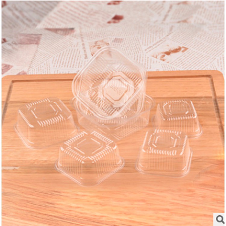 BỘ 50 KHAY NHỰA TRẤNG ĐỰNG BÁNH TRUNG THU 100 GRAM