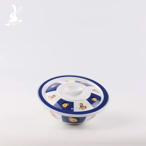 Bộ chén dĩa ăn dặm trẻ em hoa văn Artist Bear cao cấp thương hiệu Superware