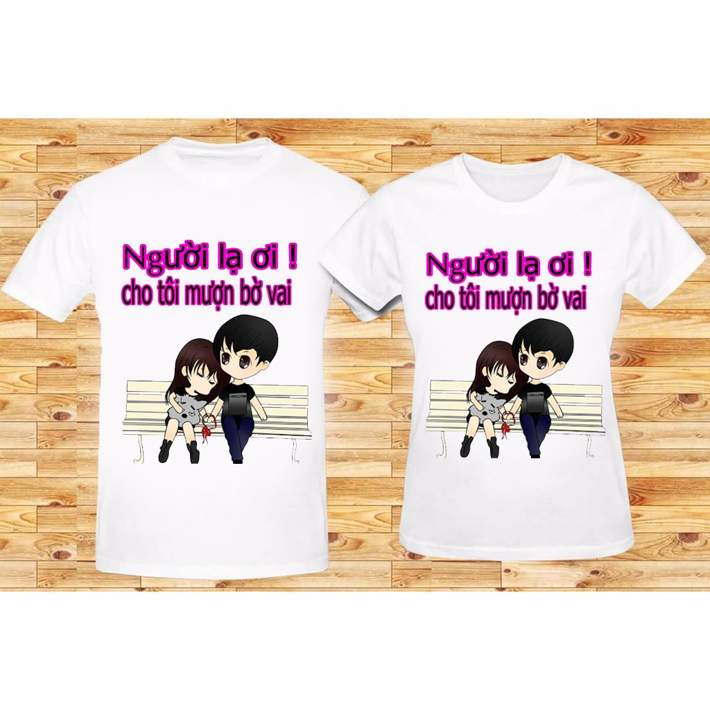 ÁO CẶP NGƯỜI LẠ CÁ TÍNH [giá 2 áo]