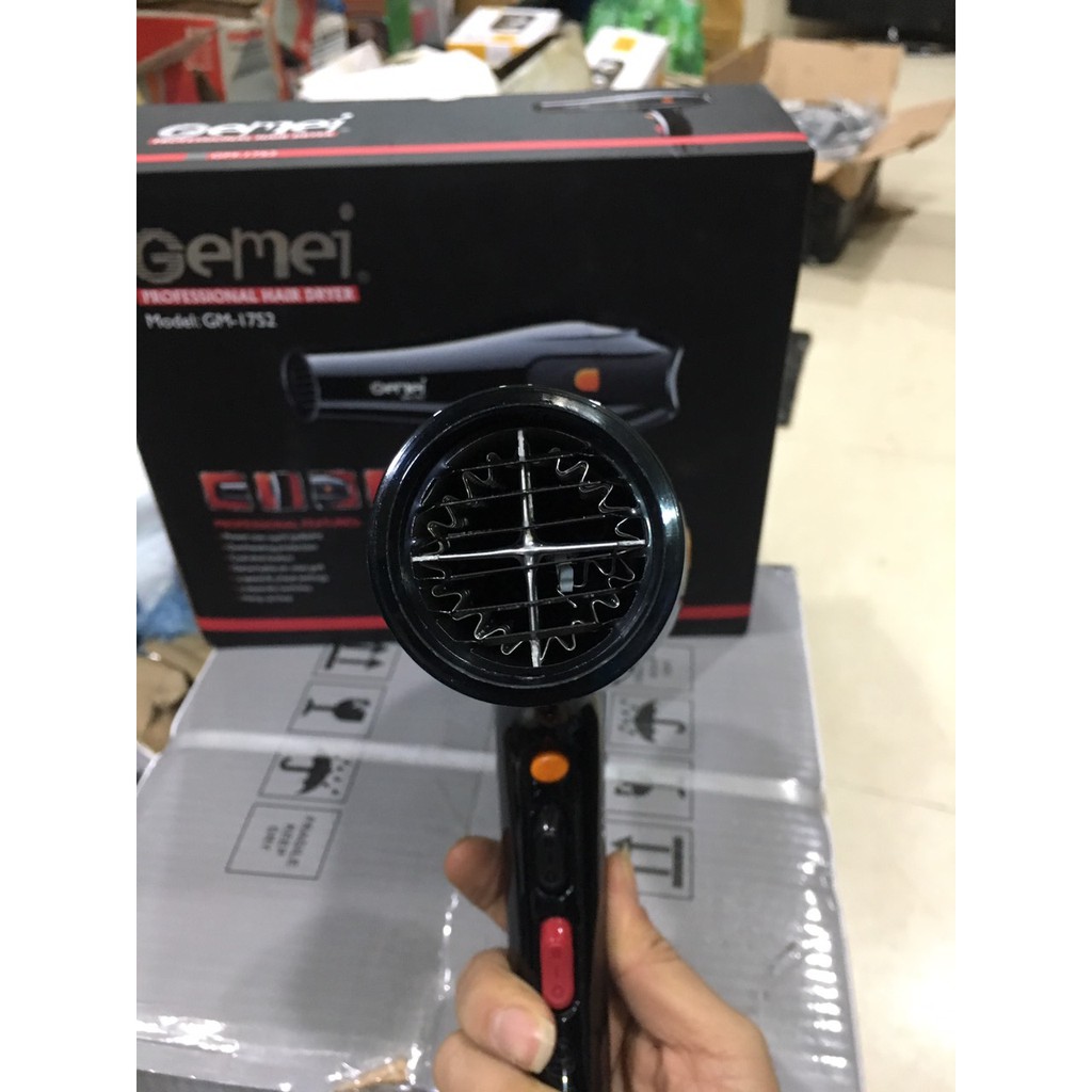 MÁY SẤY TÓC CAO CẤP 2 CHIỀU GEMEI GM-1752 2300W - Nhập khẩu