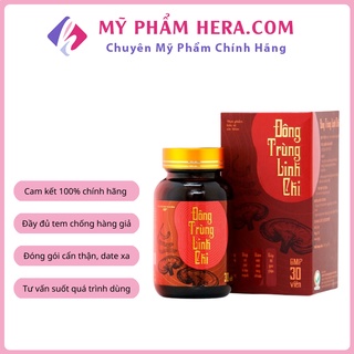 Viên Uống Đông Trùng Linh Chi Bồi Bổ Cơ Thể, Tăng Cường Sức Đề Kháng Lọ 30 viên