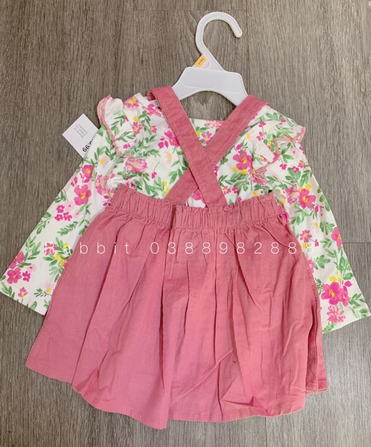 Set 2 chi tiết yếm hồng thêu hoa(hàng sale ko đổi trả)