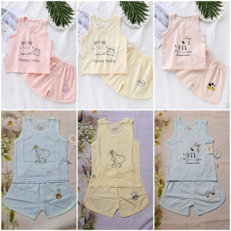 Bộ 3 lỗ hè cotton siêu mát quảng châu cho bé
