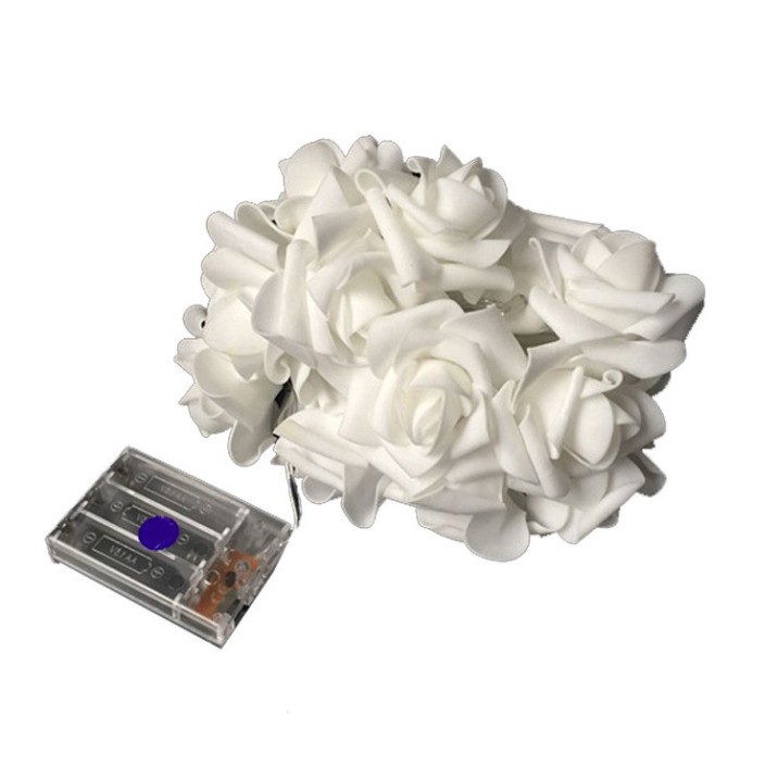 Sale 69% Dây đèn led 40 bóng hình hoa hồng dài 4m trang trí , RGB (changable) Giá gốc 173000đ- 122B60