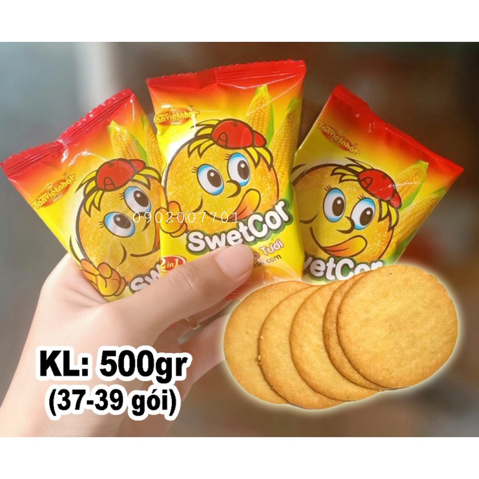 Bánh Quy Bắp Swetcor Tân Việt Nhật 100g/250g/500g/1kg/4 Kg