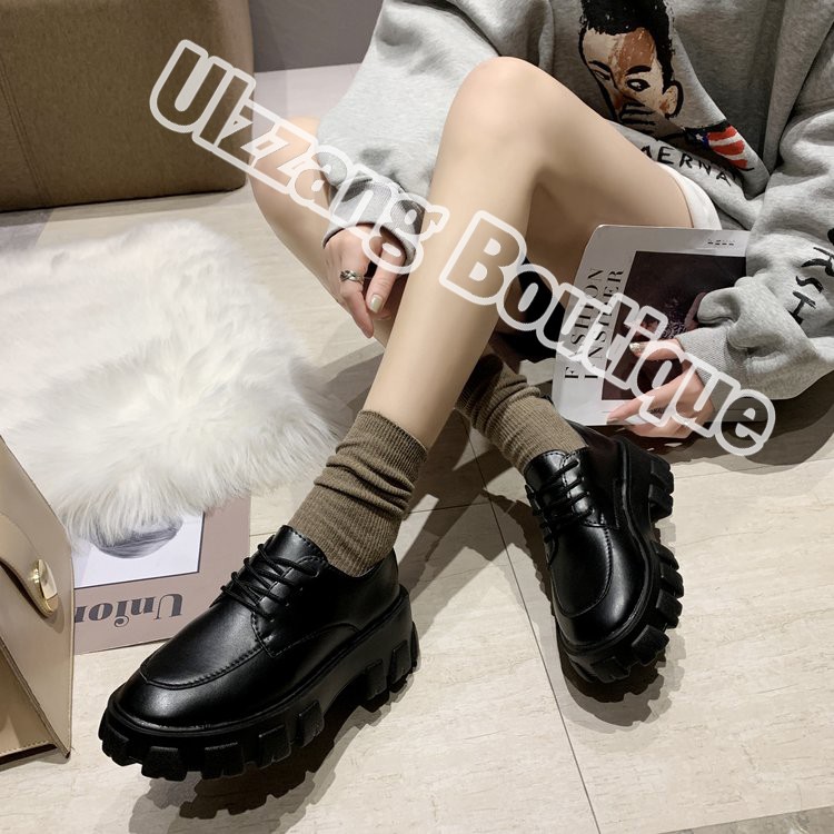 Giày Oxford nữ giày ulzzang đế cao mũi tròn mới 2021 (OX-10) | BigBuy360 - bigbuy360.vn